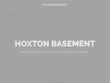 Tablet Screenshot of hoxtonbasement.com